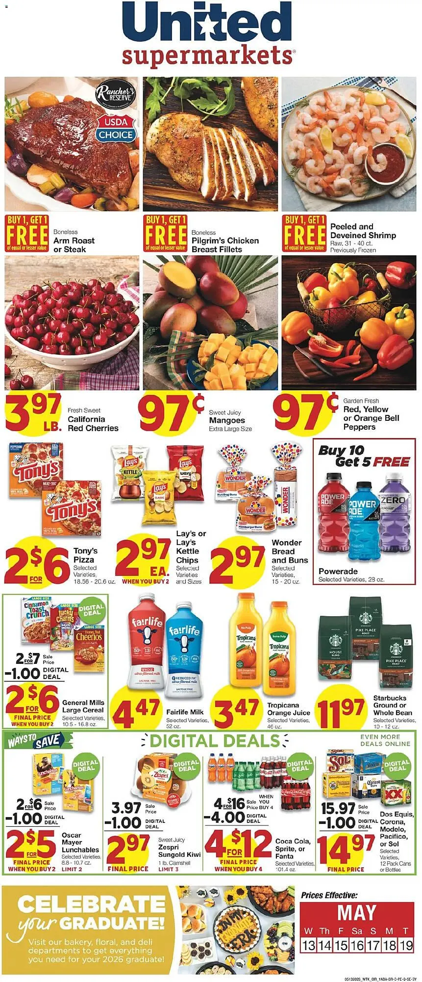 Weekly ad United Supermarkets weekly ad from May 13 to May 20 2026 - Page 1