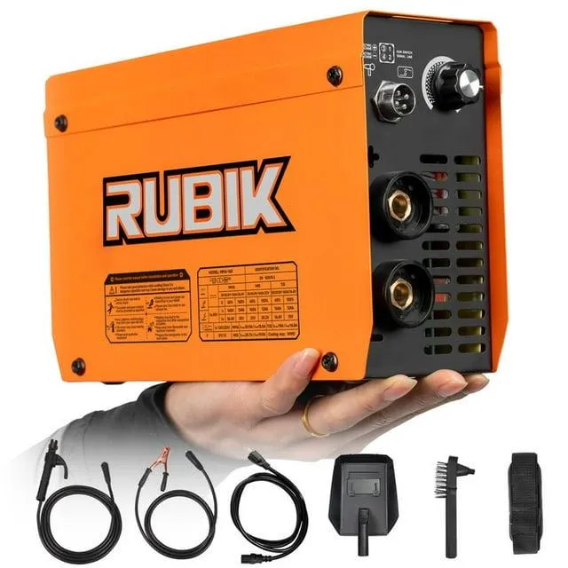 Rubikwelder Mini Stick Welder 160A,Welding Machine 3 in 1 ARC Mig/MMA/Lift Tig,Welder Machine 110/220V with IGBT Inverter,Digital LCD Dispaly