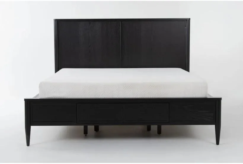 Austen Black Queen Wood Platform Bed