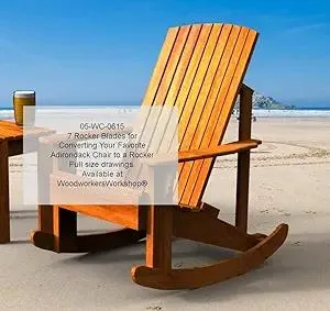 Woodworking Plan to Convert Your Favorite Adirondack Chair to a Rocking Chair (Not A RTA Kit, Chair Plans Not Included)
