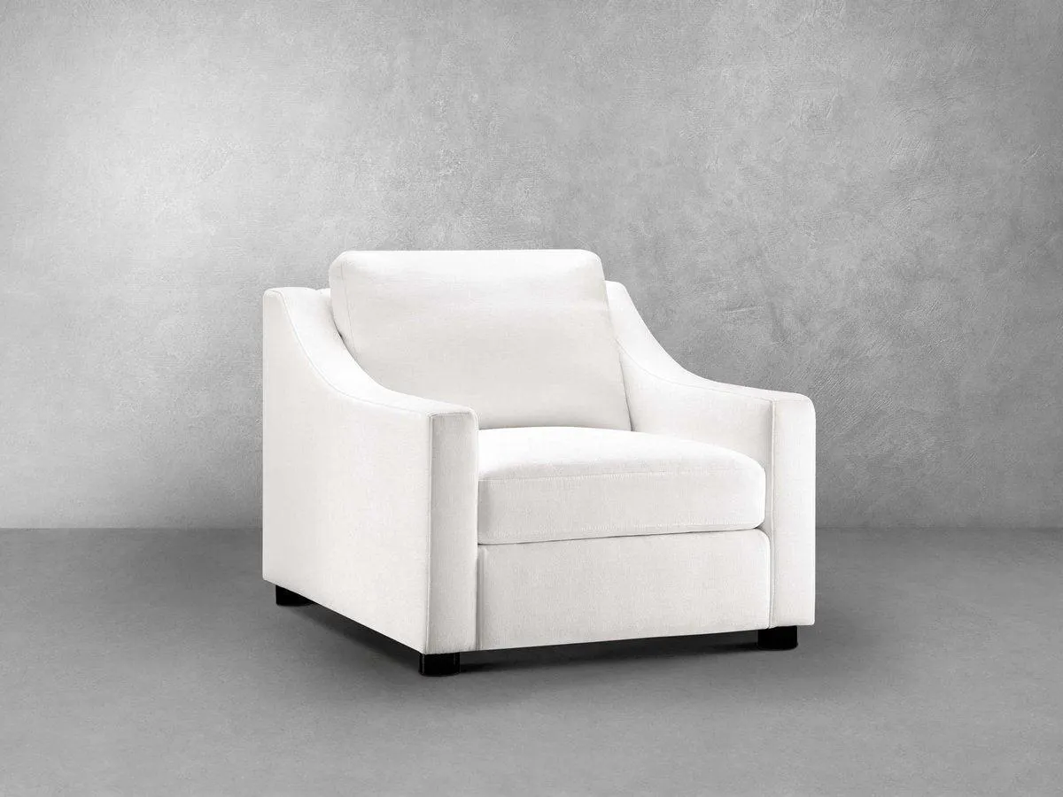 Larissa Fabric Chair - White