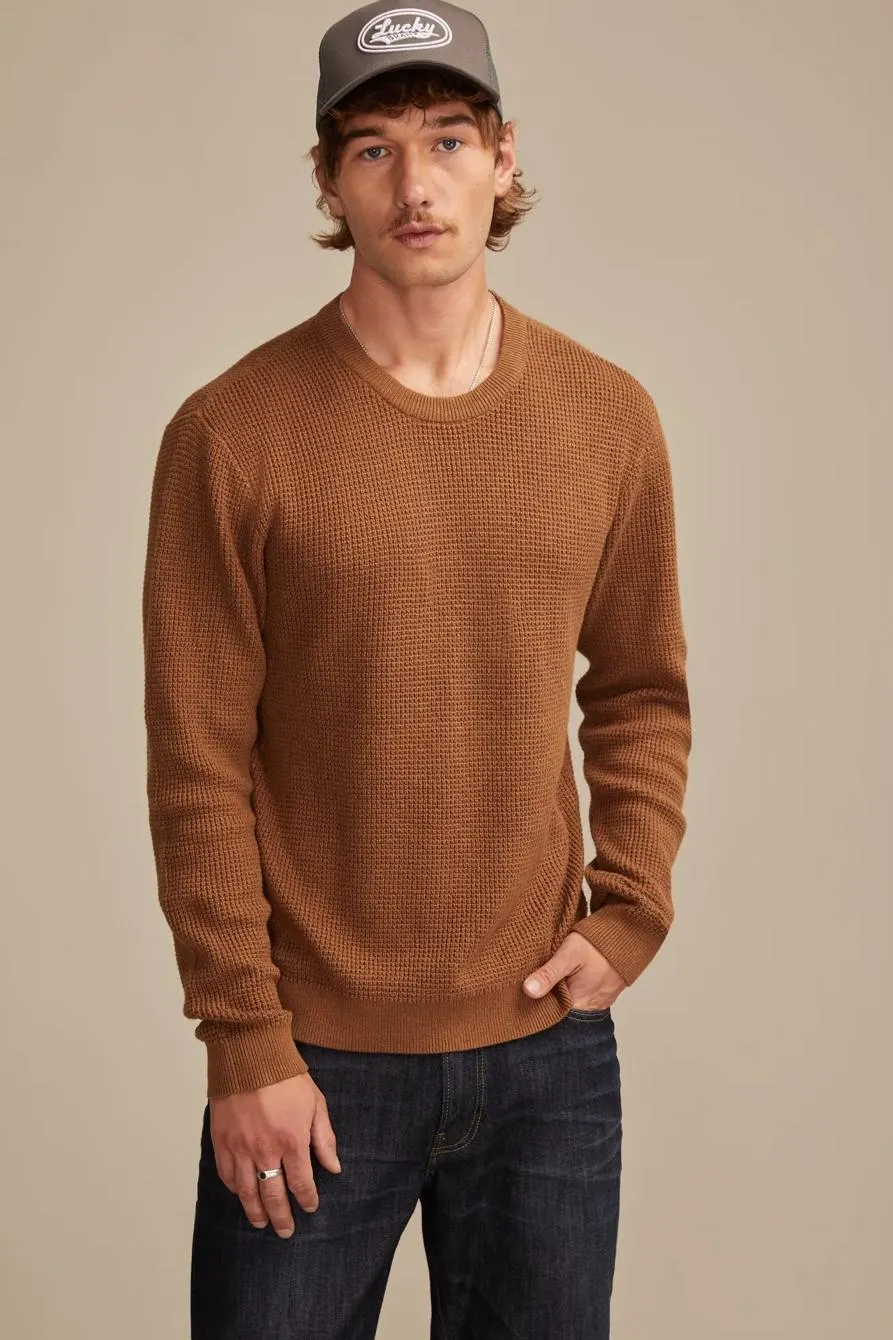 waffle sweater crew