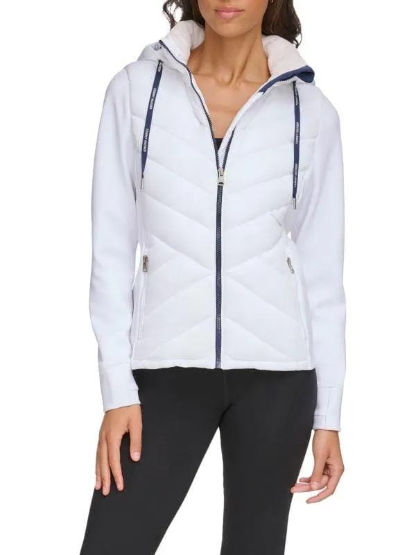 Quilted Hooded Zip Jacket