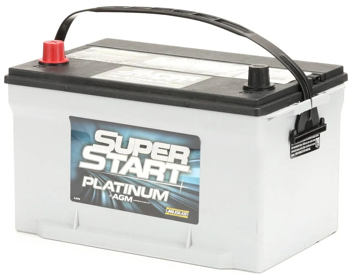 Super Start Platinum AGM Top Post Battery Group Size 65 - 65PLT