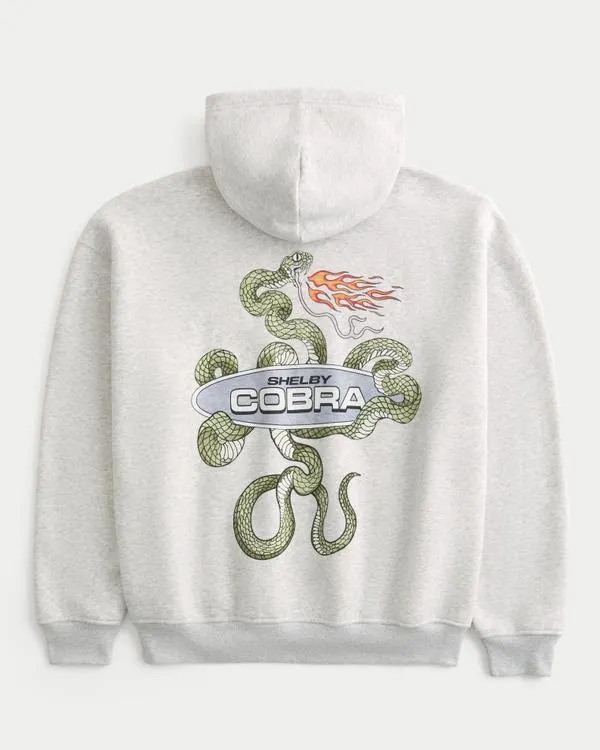 Boxy Shelby Cobra Graphic Hoodie