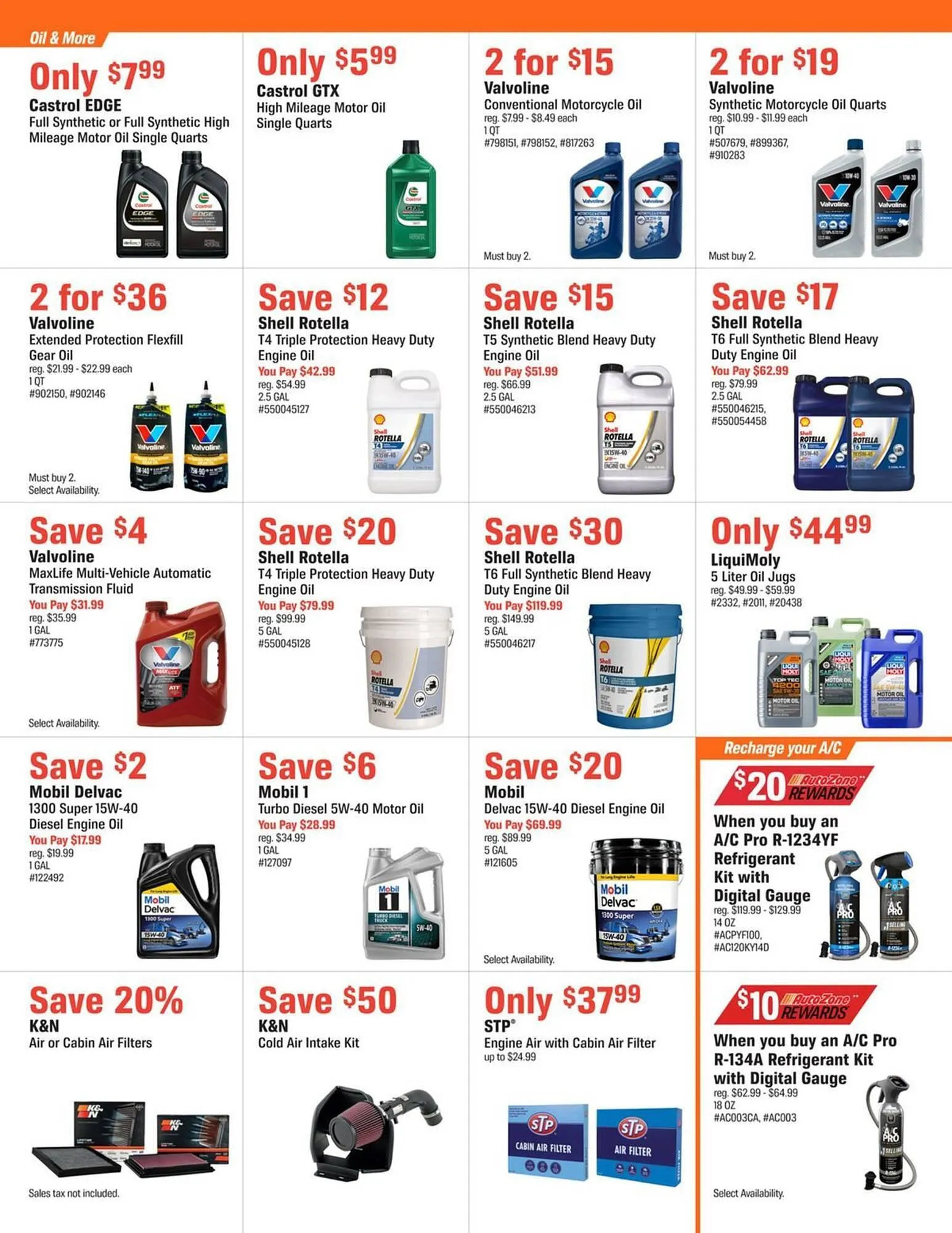 Weekly promotion AutoZone weekly ad spanning from May 5 to June 1 2026 - Page 3 for Catalogue 365
