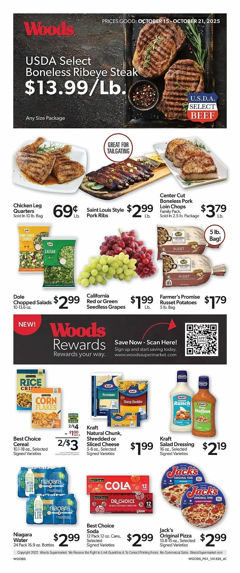Weekly ad Woods Supermarket weekly ad from October 15 to October 21 2025 - Page 1
