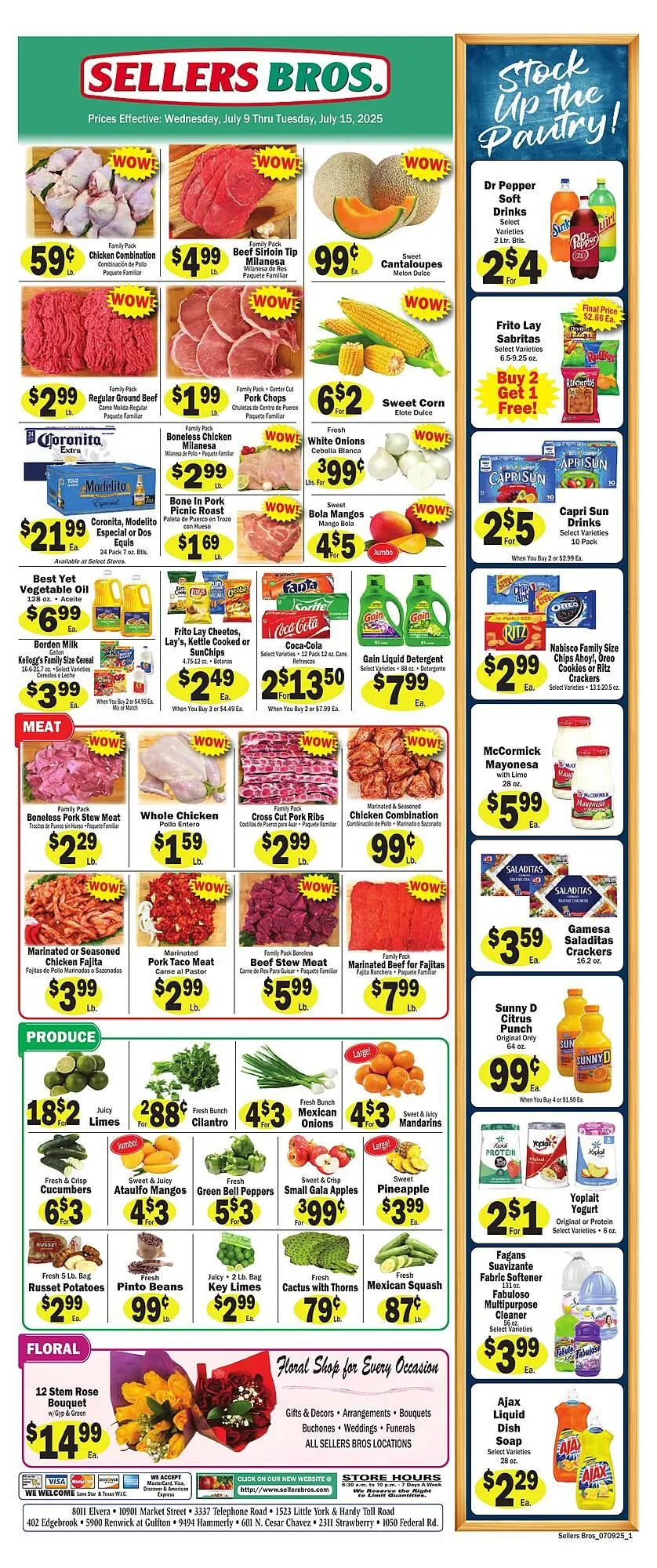 Sellers Bros Weekly Ad - 1