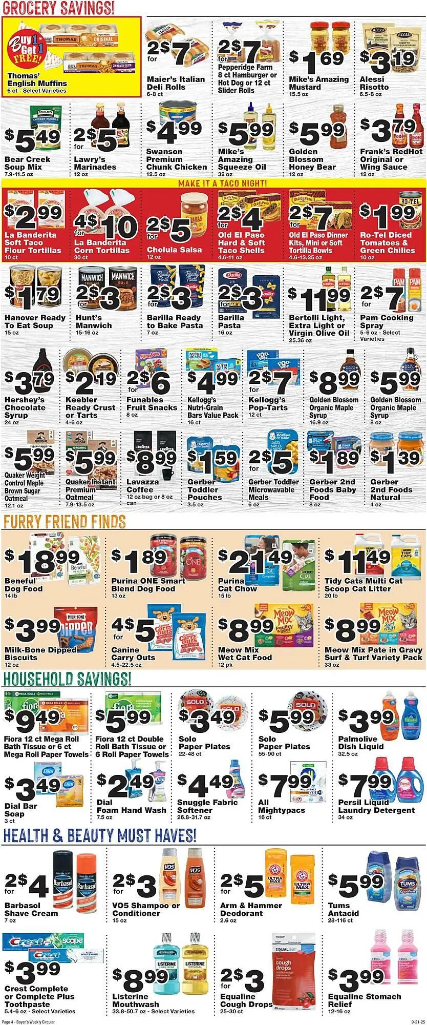 Weekly ad Boyer's Food Markets weekly ad from September 21 to September 27 2025 - Page 4
