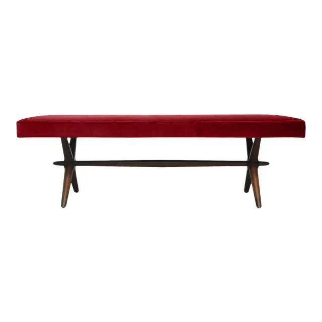 Modern Medellin Mid-Century Style Bench