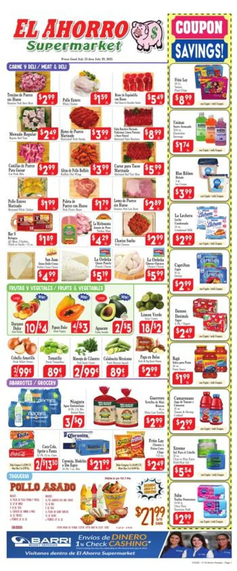 El Ahorro Weekly Ad - 1