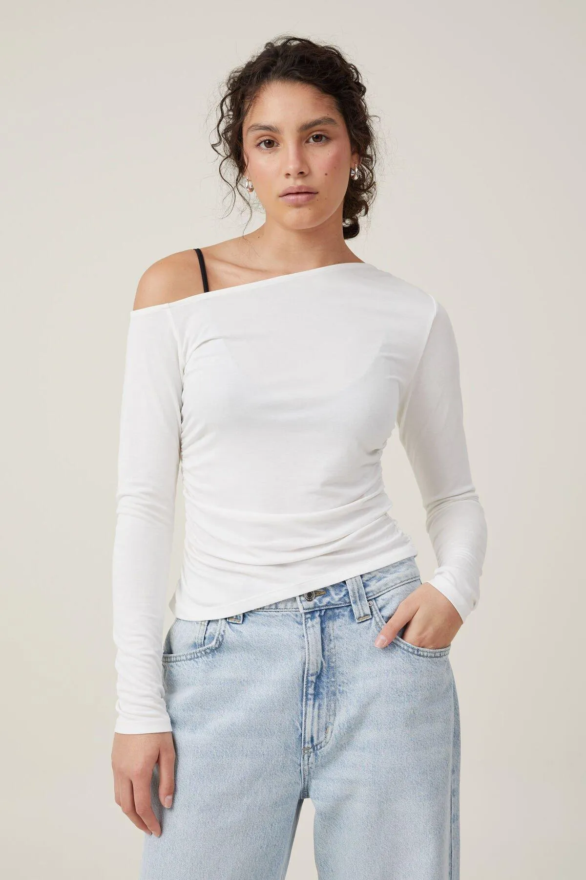 Gabby Off The Shoulder Long Sleeve Top