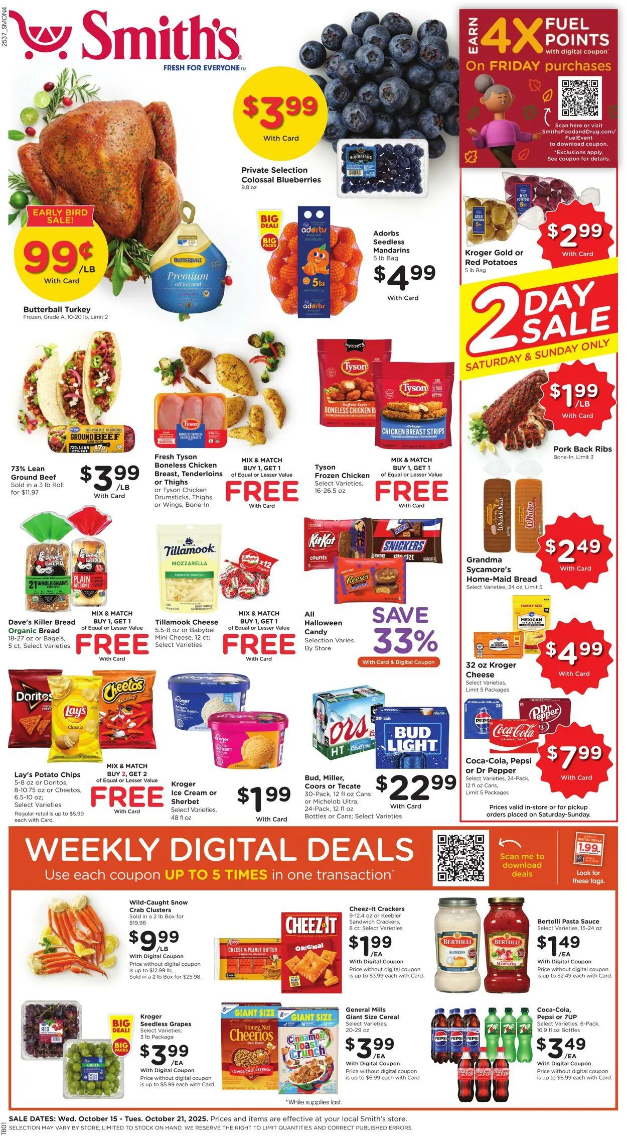 Weekly ad Smith's Current weekly ad from October 15 to October 21 2025 - Page 1