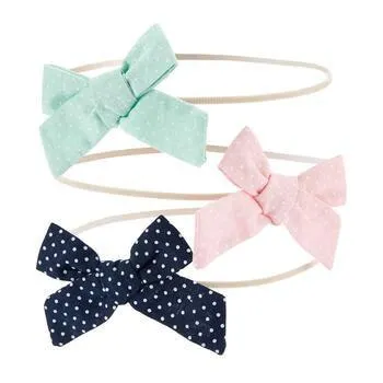 Baby Girl (NB-24M) Carter’s® 3pk. Dots Bow Headwraps