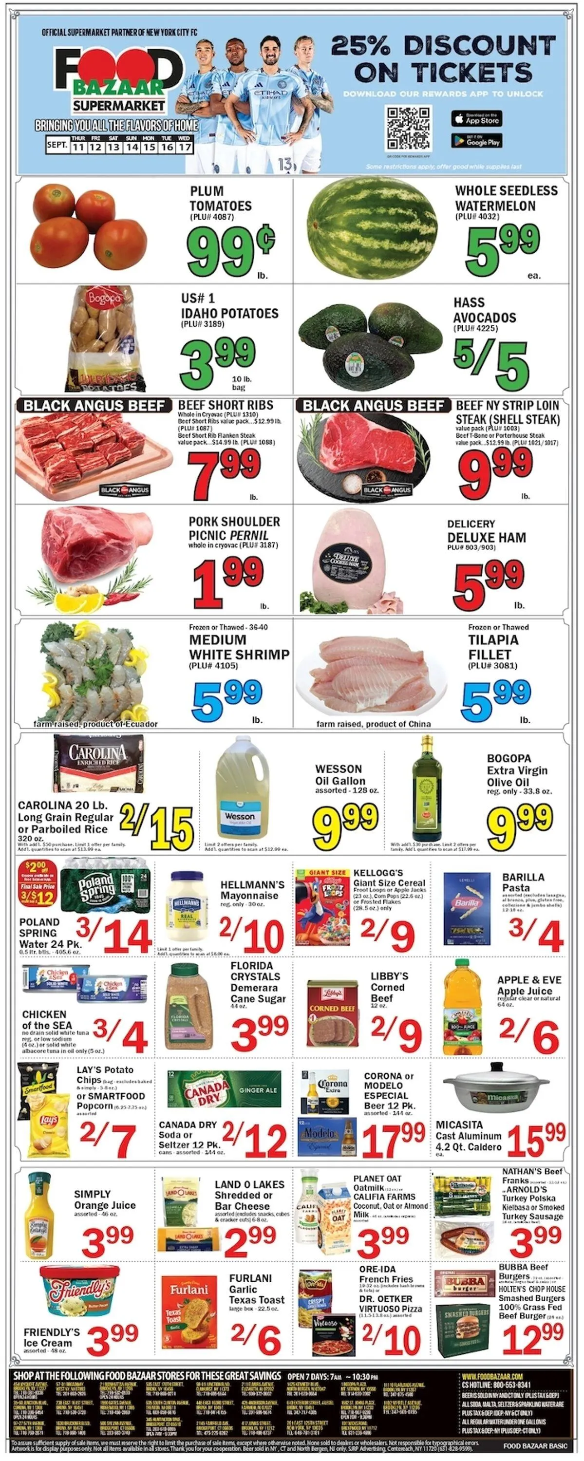 Weekly ad Food Bazaar Current weekly ad from September 11 to September 17 2025 - Page 1