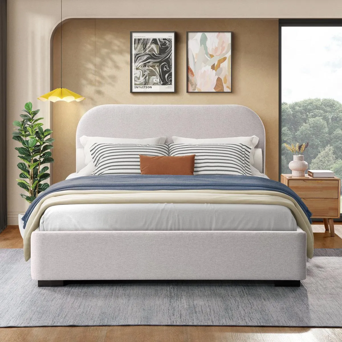 Reigen Boucle Platform Bed