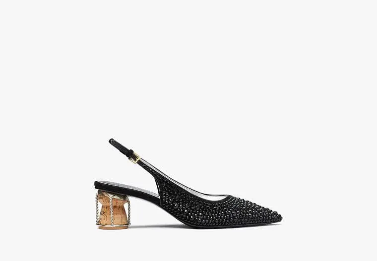 Soiree Crystal Slingback Pumps