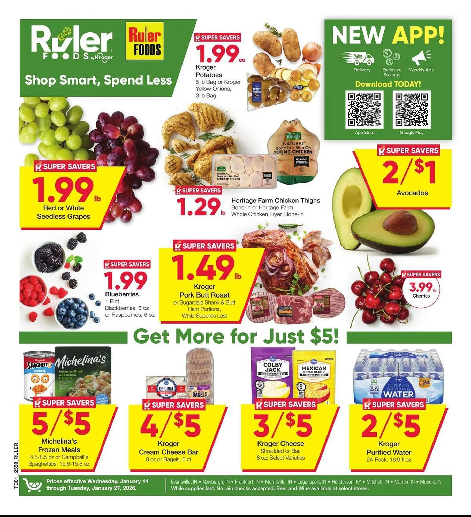 Weekly ad Ruler Foods weekly ad from January 14 to January 27 2026 - Page 1