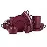 Stone Lain Michelle Stoneware 32-Piece Round Dinnerware Set, Choose Color