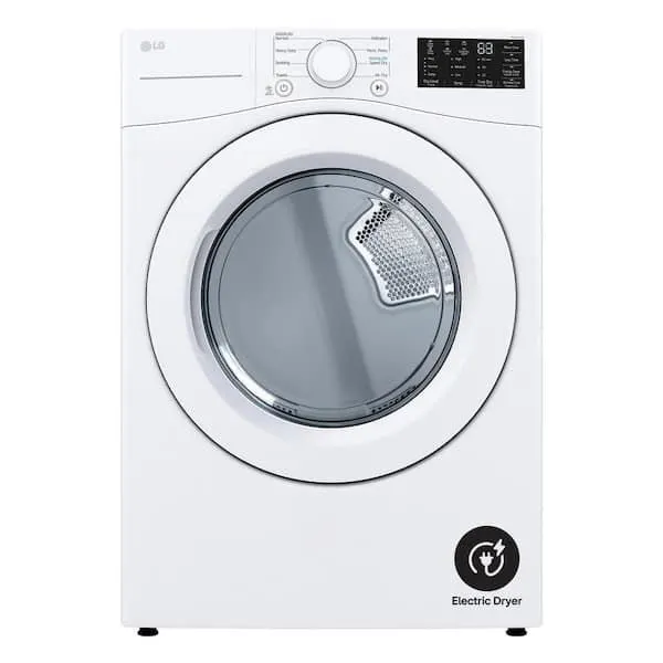 7.4 cu. ft. Vented Stackable Electric Dryer in White with Sensor Dry Technology