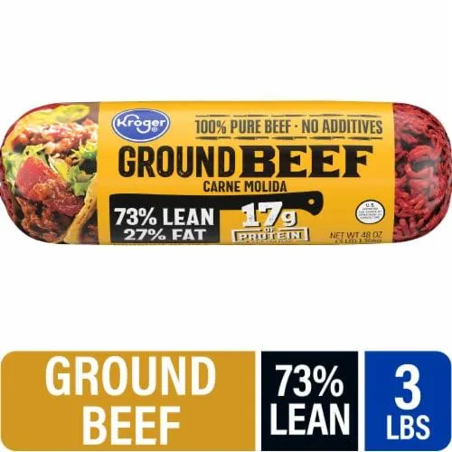 Kroger® 73/27 Ground Beef Roll 3 LB