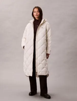 Long Hooded Puffer Jacket