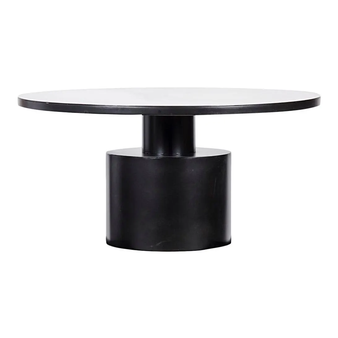 Marlow Dining Table, Black Metal