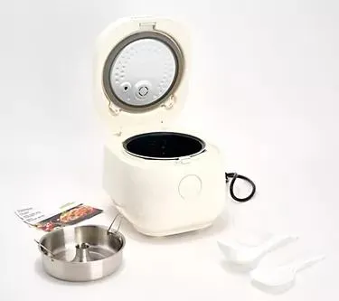 GreenPan Fuzzy Logic Carb Reducing 8 Cup Rice Cooker & Tools