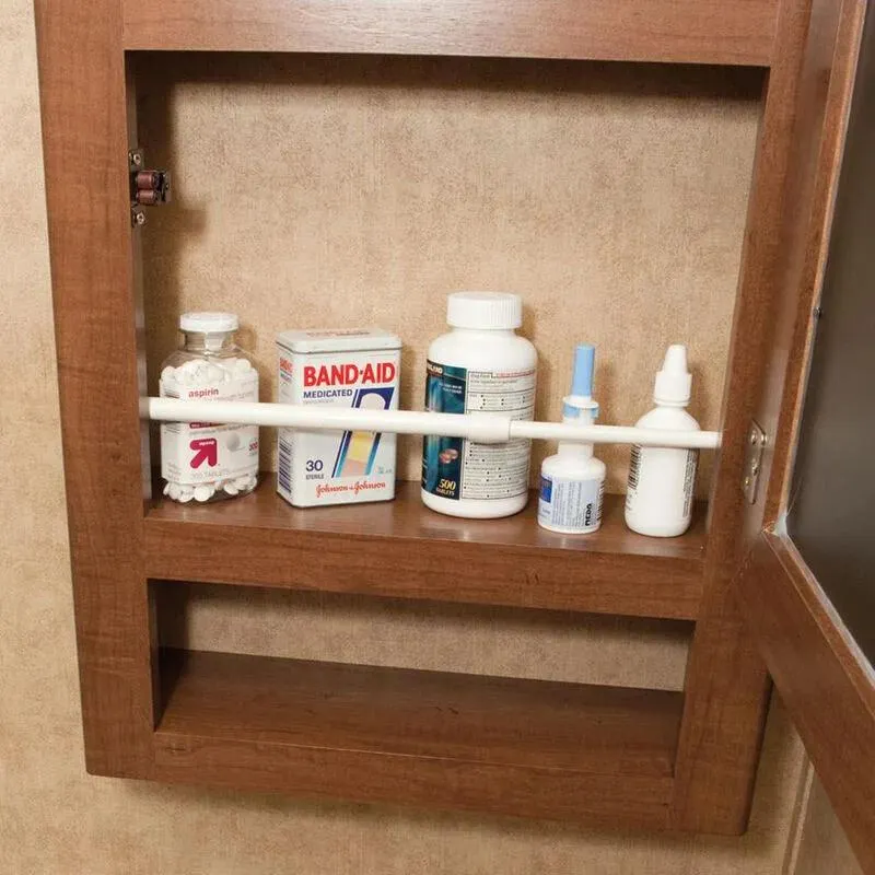 Simple Nest White Cupboard Bars, 10"-17", 3-Pack