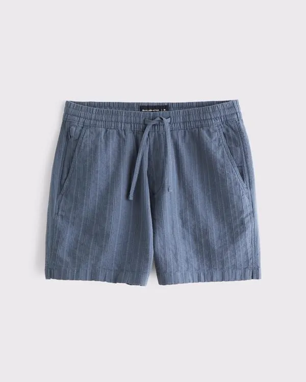 Textured Pull-On Short