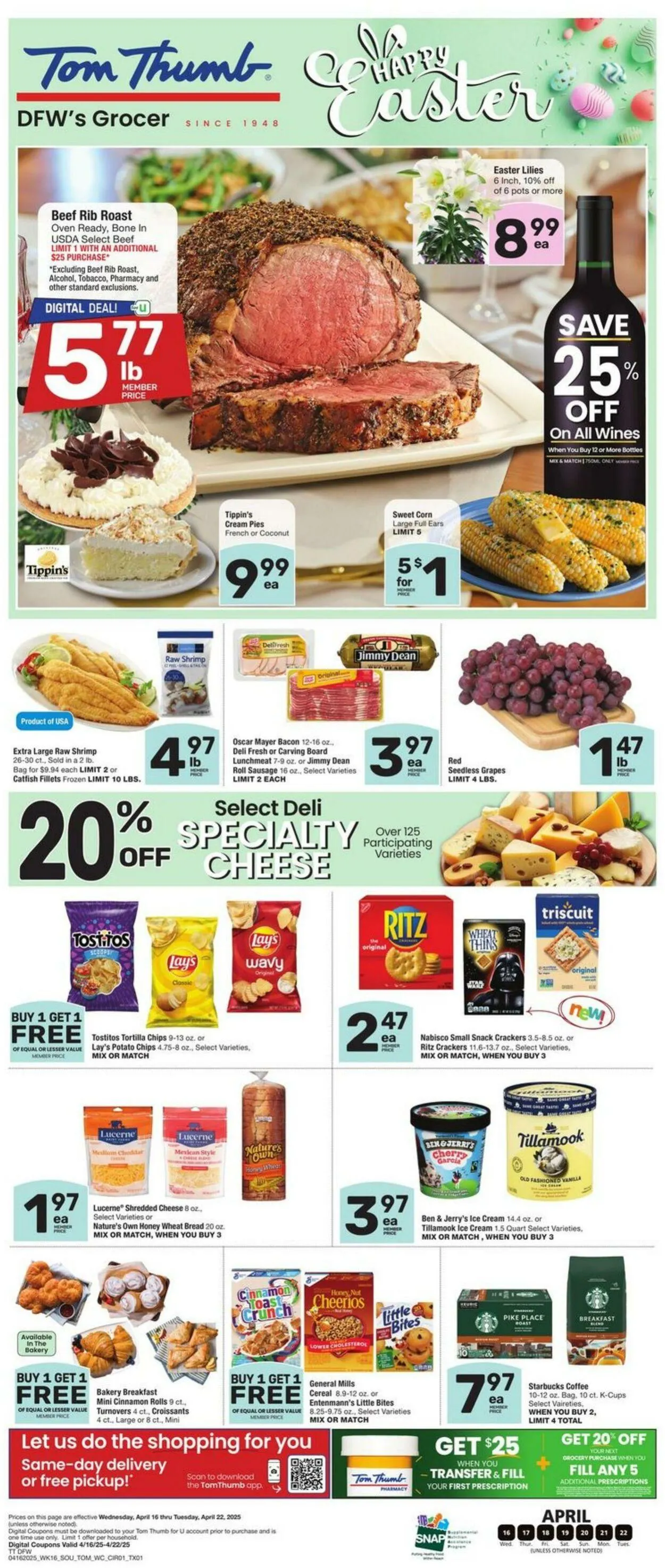 Weekly ad Tom Thumb from April 16 to April 22 2025 - Page 1