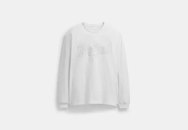 New York Long Sleeve T Shirt In Organic Cotton