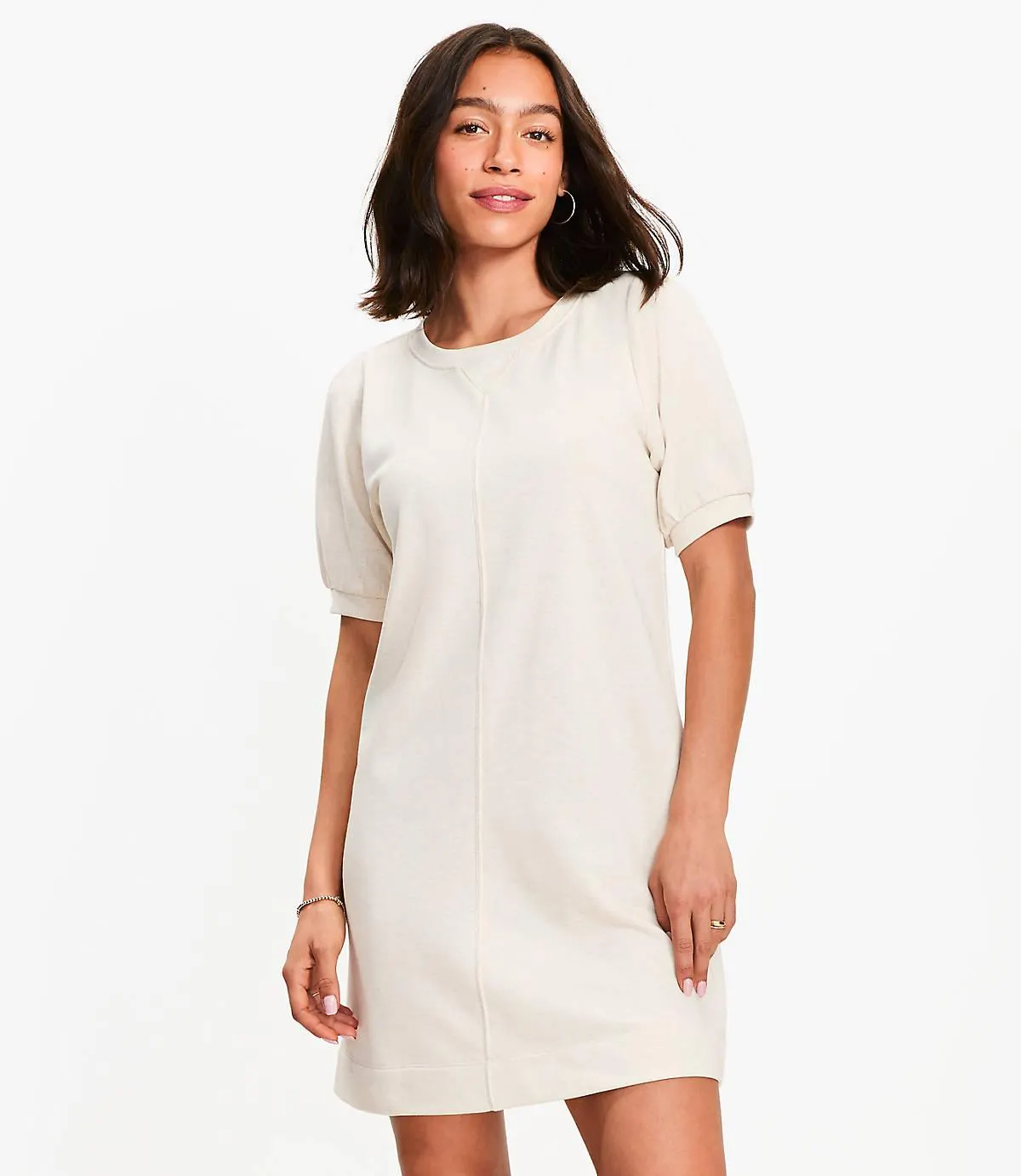 Short Sleeve Sweatshirt Mini Dress