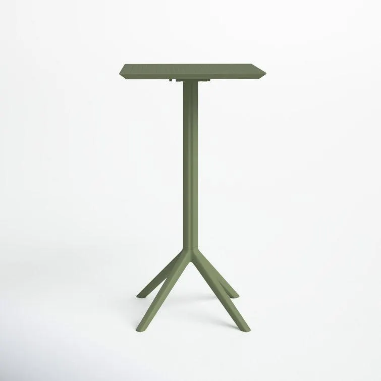 Farrah 23.6'' Plastic / Acrylic Fliptop Outdoor Bar Table