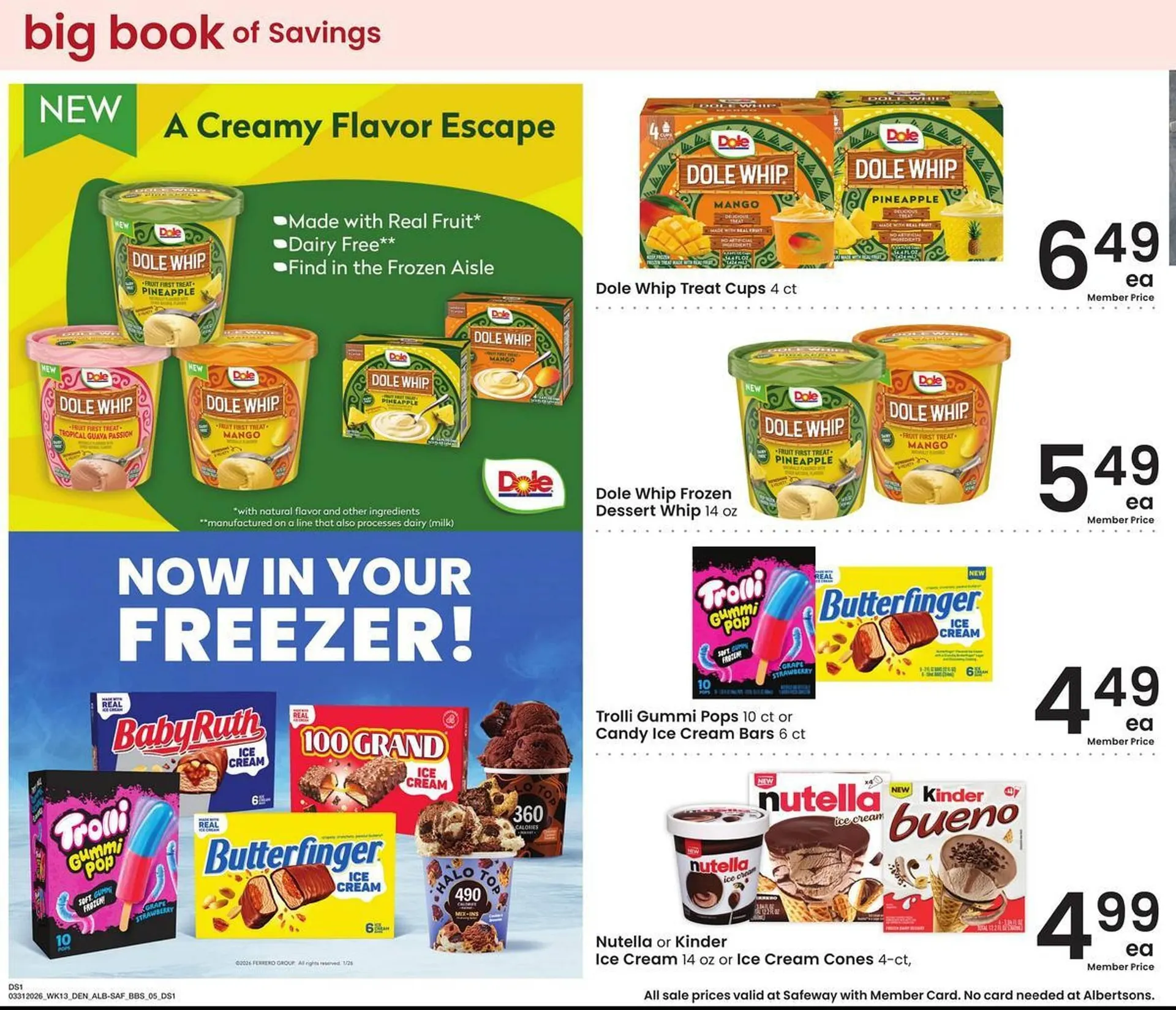 Weekly promotion Safeway weekly ad spanning from March 31 to April 27 2026 - Page 5 for Catalogue 365