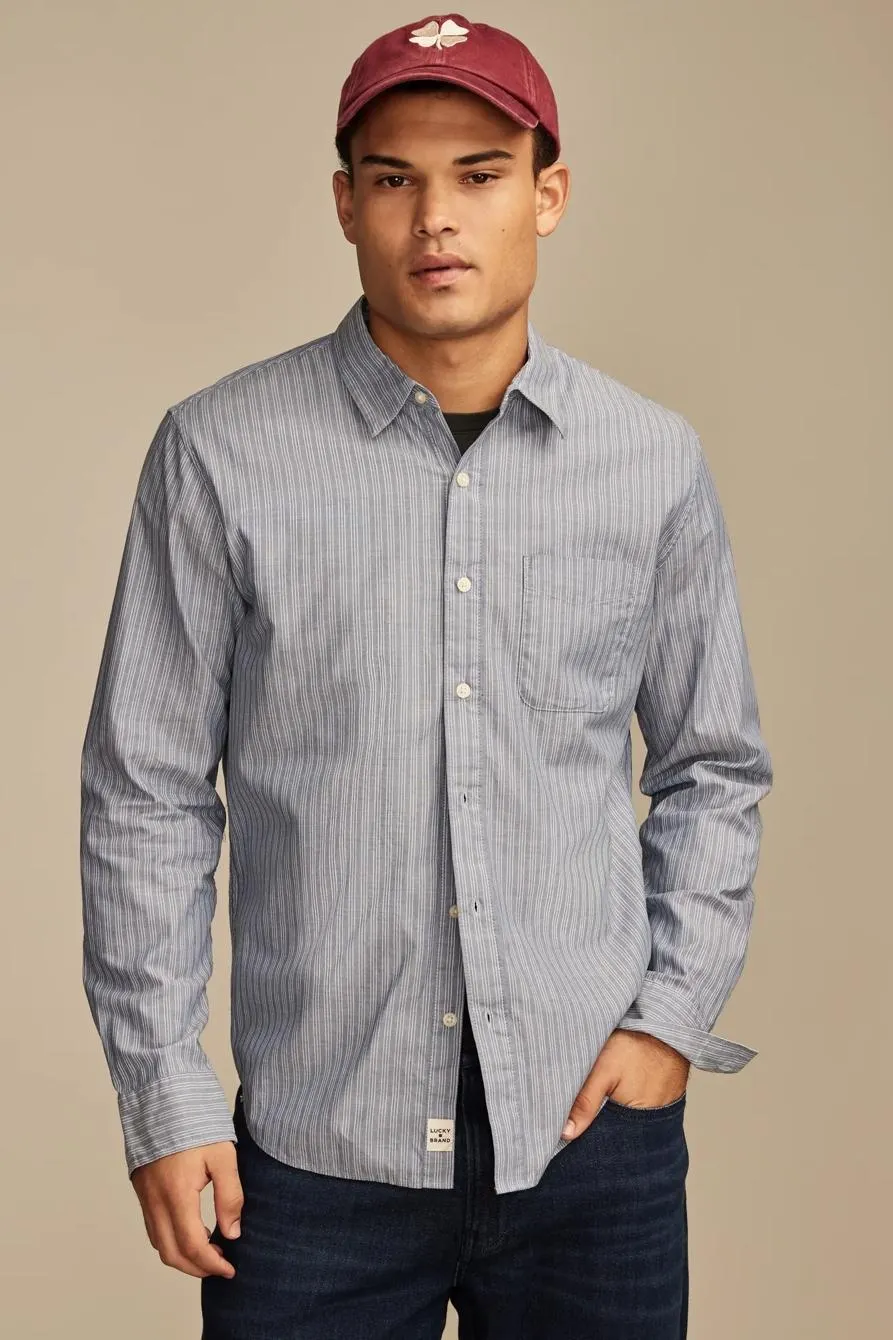 striped san gabriel one pocket long sleeve shirt