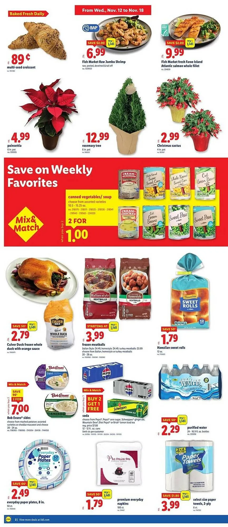 Weekly promotion Lidl weekly ad spanning from November 12 to November 18 2025 - Page 2 for Catalogue 365