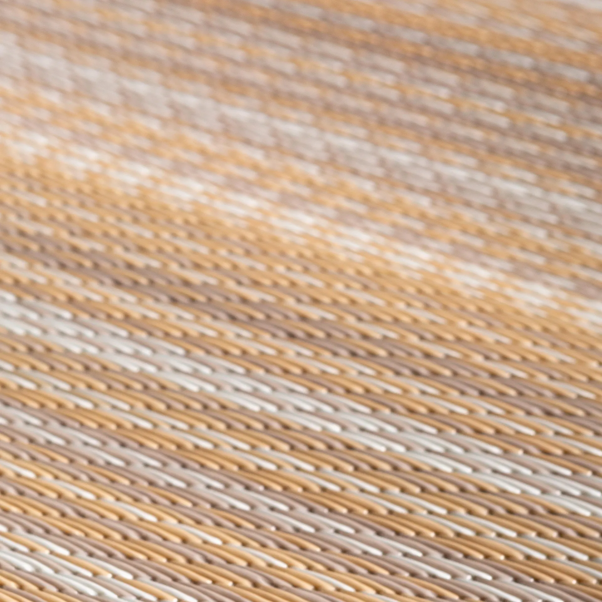 Woven Recycled Indoor/Outdoor Mat, 4' X 6', Beige Stripe