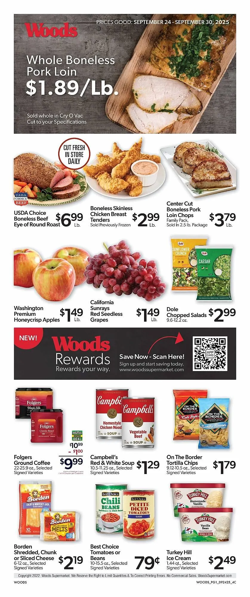 Weekly ad Woods Supermarket weekly ad from September 24 to September 30 2025 - Page 1