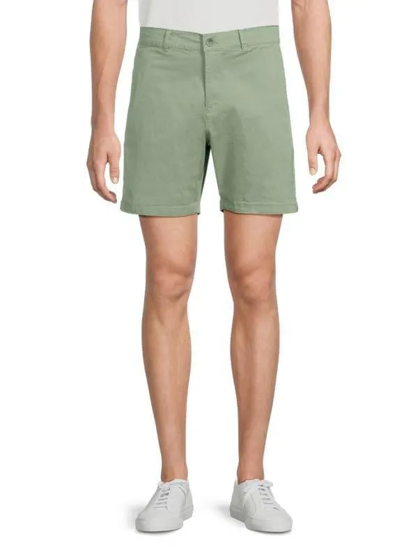 Flat Front Chino Shorts