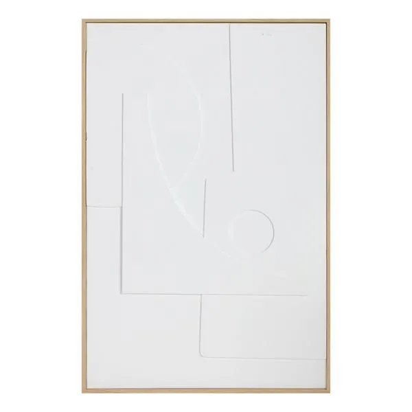 Crosby St. Framed Abstract Canvas Wall Art, 24x36