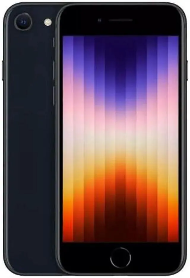 Apple iPhone SE 3 (3rd Gen) 64GB Fully Unlocked Verizon T-Mobile AT&T 4G LTE (2022) - Black - Good Condition