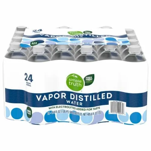 Simple Truth® Vapor Distilled Electrolyte Bottled Water