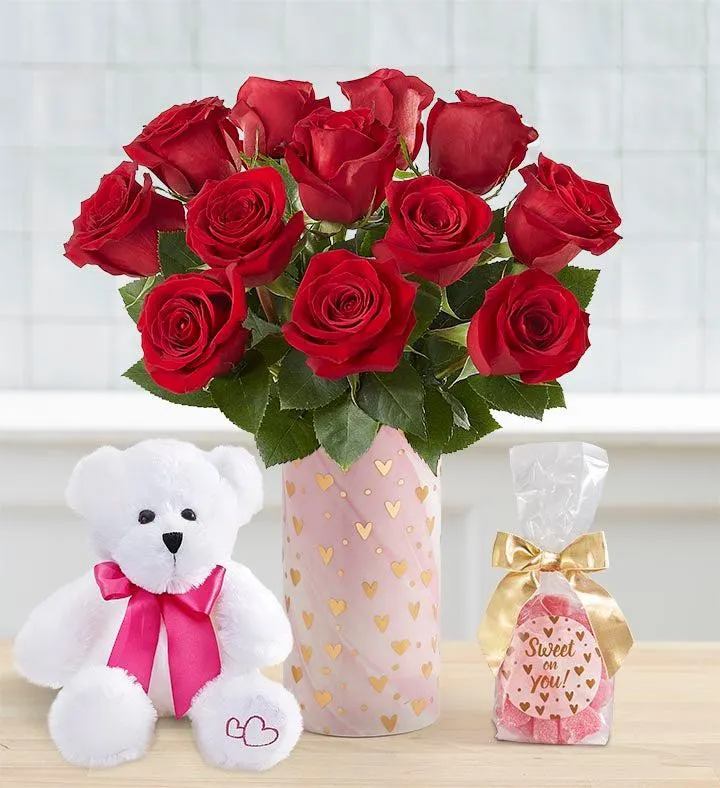 Full of Love Red Roses, 12 Stems