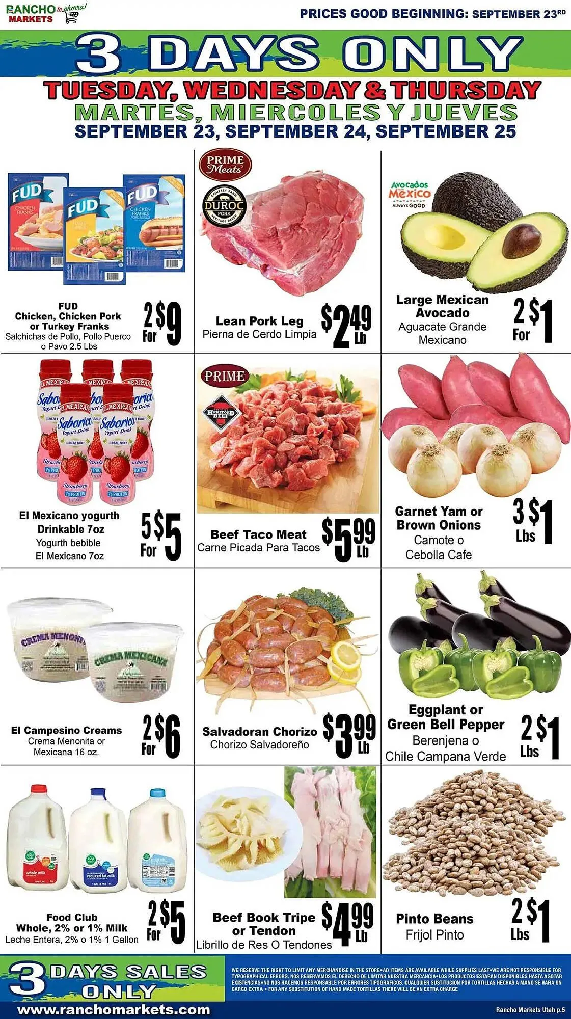 Weekly ad Rancho Markets weekly ad from September 23 to September 30 2025 - Page 5