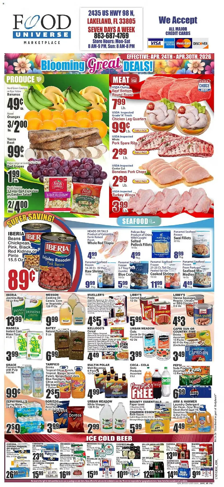 Weekly ad Food Universe circular from April 24 to May 1 2026 - Page 1