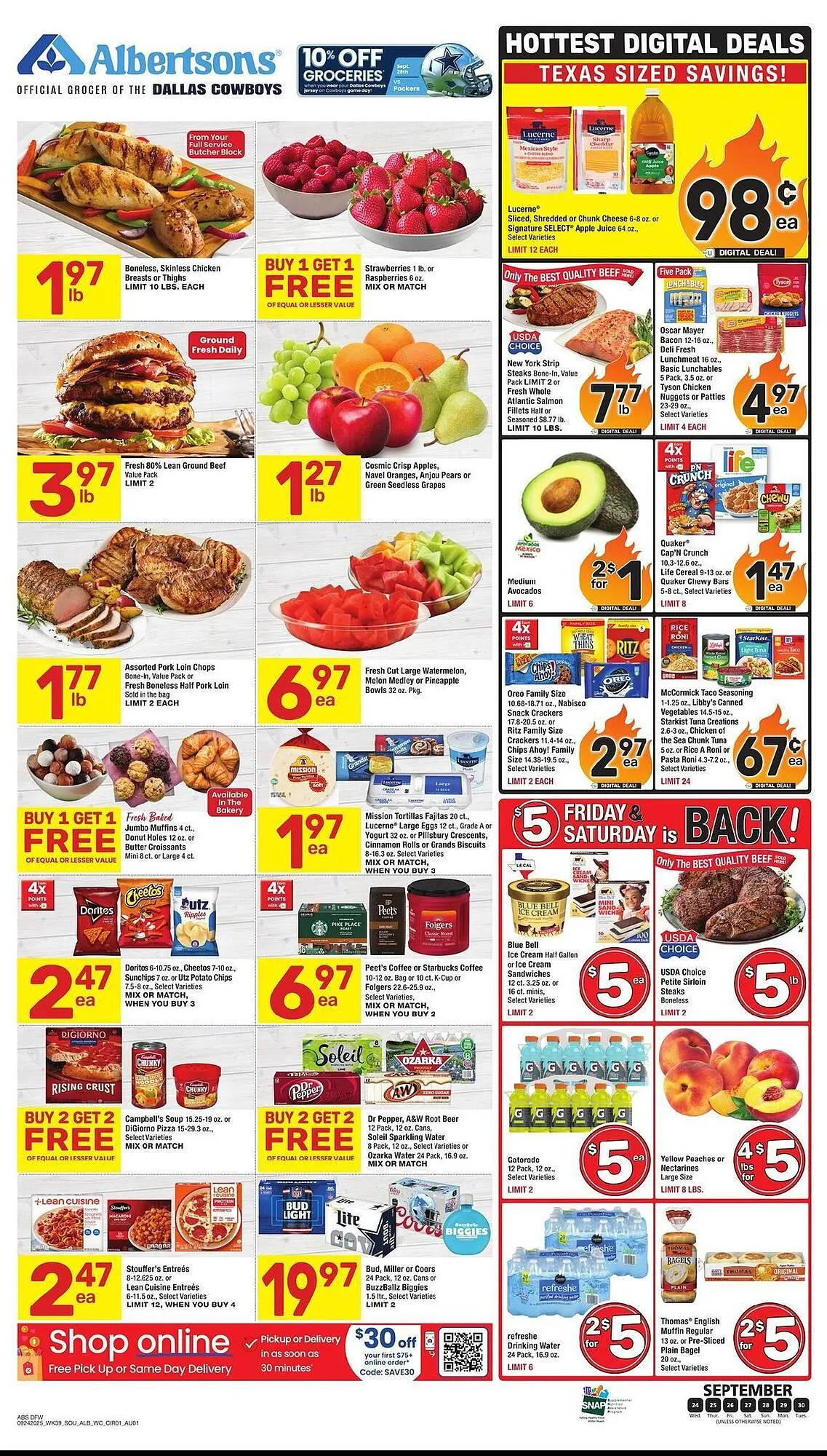Weekly ad Albertsons weekly ad from September 24 to September 30 2025 - Page 1