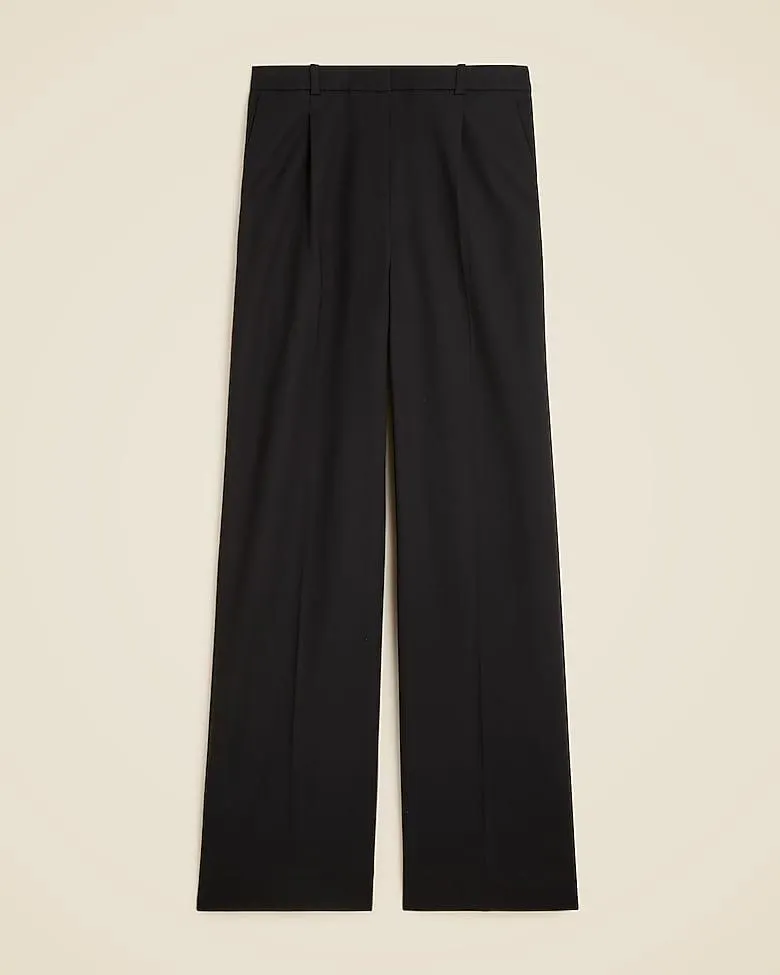 Lower-rise Essential wide-leg pant in city twill