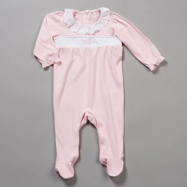 Baby Girl (NB-12M) Rock A Bye Baby® Eyelet Collar Sleep & Play