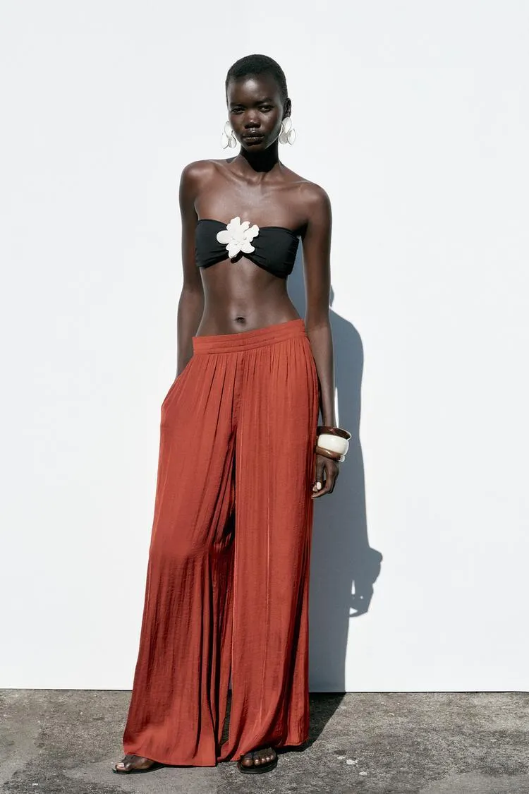 FLOWY WIDE LEG PANTS